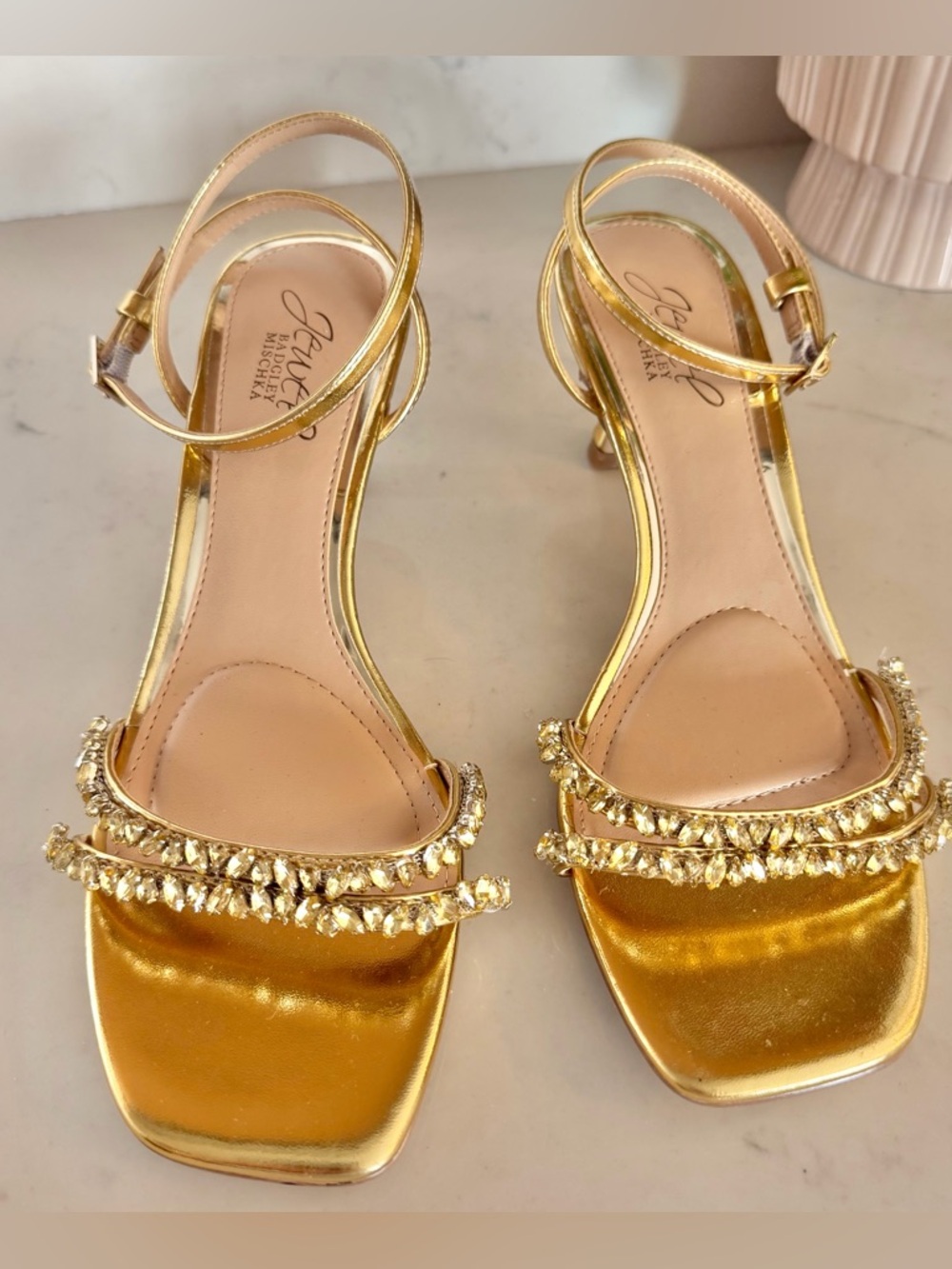 Jewel Badgely Mischka Nayla Ankle Strap Sandal - Picture 3 of 4